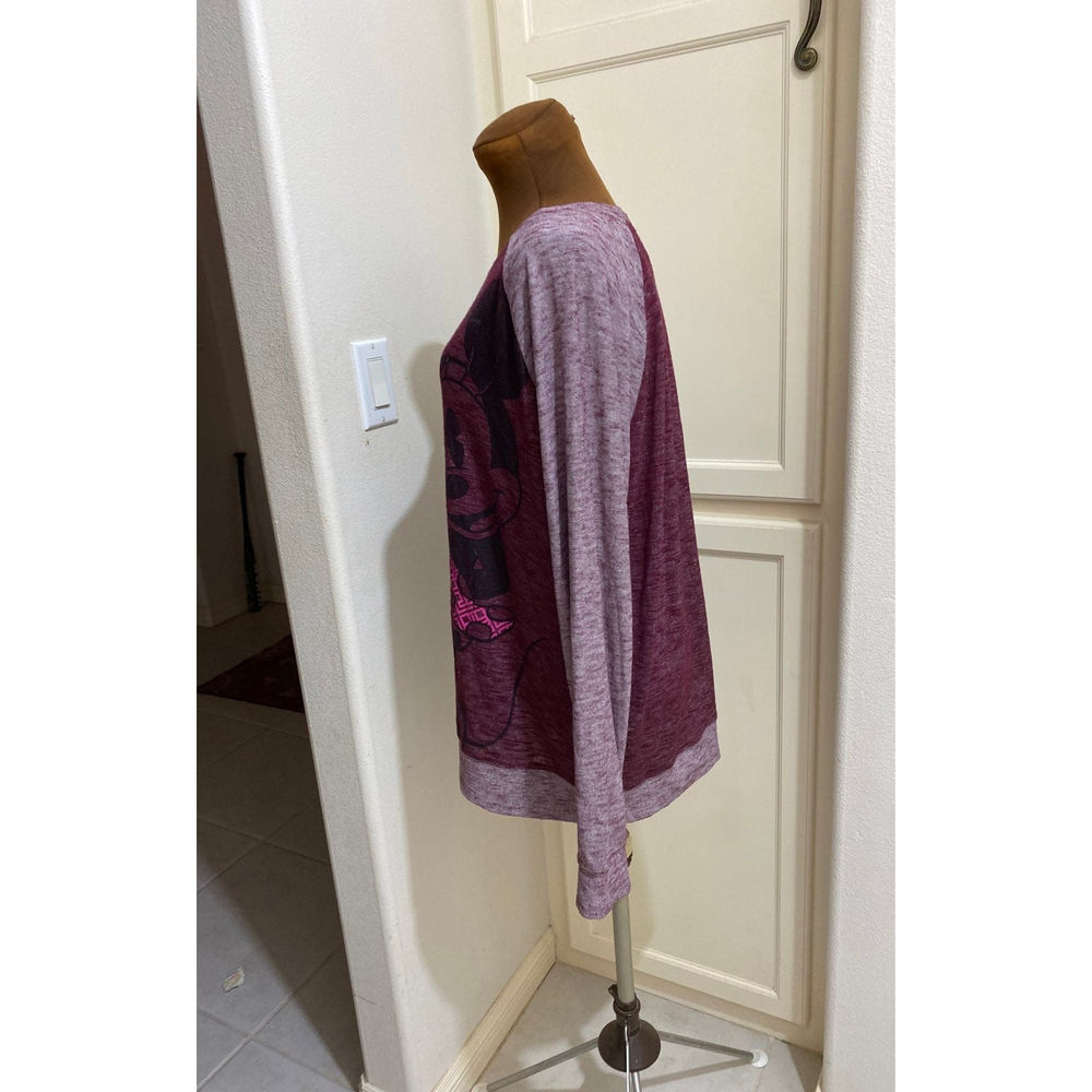 Disney Parks Minnie Mouse Raglan Style Long Sleeve Shirt X-Large - Picture 5 of 7
